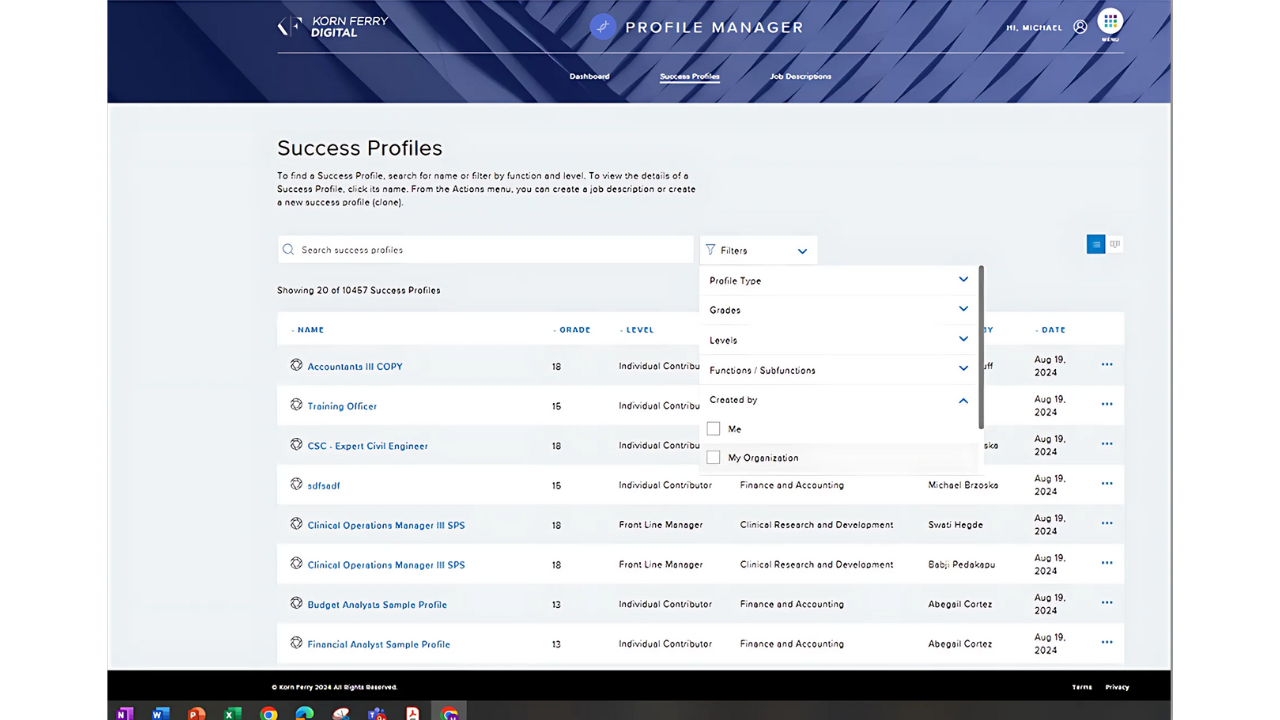 Korn Ferry Success Profiles