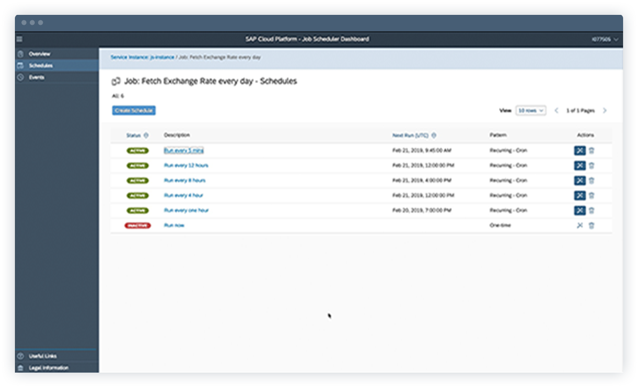 SAP Job Scheduling Service sap-job-scheduling-service