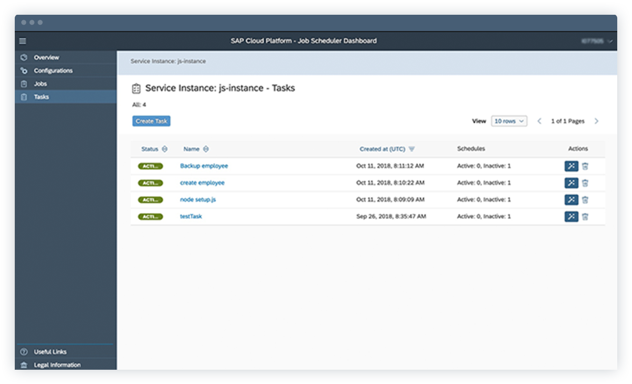 SAP Job Scheduling Service sap-job-scheduling-service